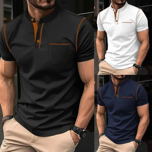 Zayra Bundle Of 3 Designer Summer Tshirt’s MSDTS-01 (White+Navy+Black)