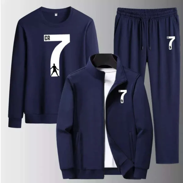 Zayra CR7 Jacket Style 3-Pcs Winter Track-suit