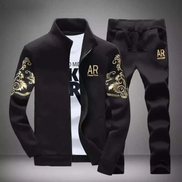 Zayra AR Arm Printed Zipper Style Winter Track-suit