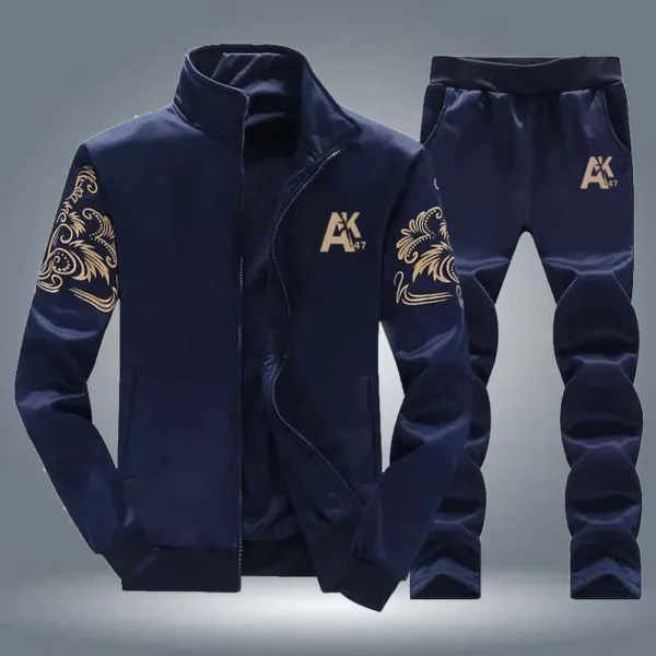 Zayra AK-47 Arm Printed Zipper Style 2-Pcs Winter Track-suit