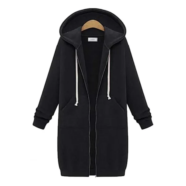 Zayra Premium Quality Long Zipper Hoodie For Winter's