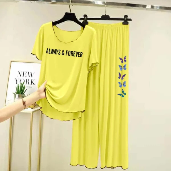 Zayra Piko-Style Big-Printed 2-Pcs Lounge And Night Wear Suit. WLW-06