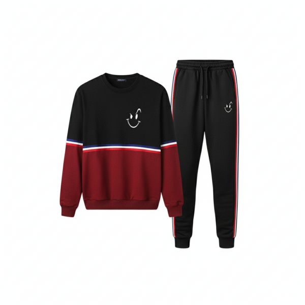 Zayra T-Stirpe Naughty Printed Sweat Style Winter 2-Pcs Tracksuit. MWTS-505