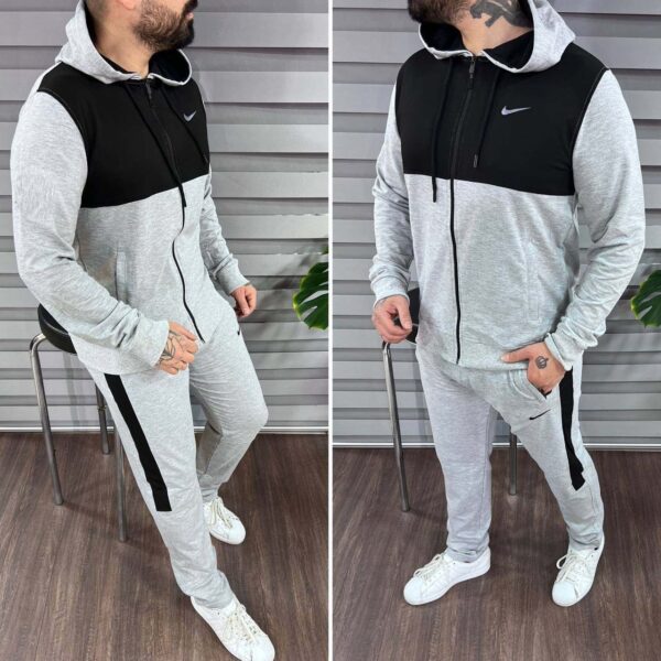 Zayra Patch-Work Zipper Style 2-Pcs Winter Tracksuit. MWTS-501