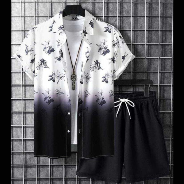 Zayra All-Over 3D Printed Premium Quality Dry-Fit 2-Pcs Summer Suit. MS3D-01