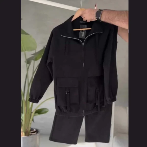 Zayra Oxfona 6-Pocket Cargo Style 2-Pcs Winter Co-Ord Set. WWTS-17