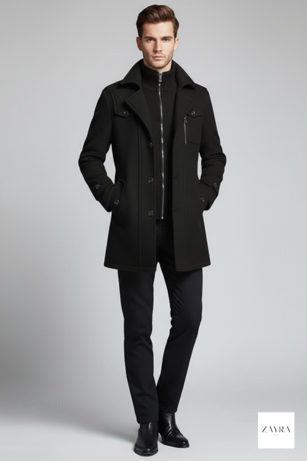 Zayra Arctix Casual Double-Neck Winter Casual Fleece Coat. MWJ-408A